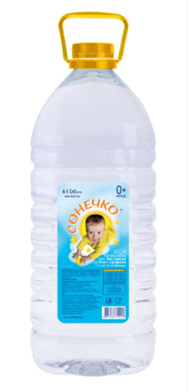 Вода негаз. Сонечко 6 л ПЕТ